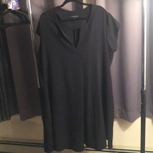Classic, flattering black a line dress